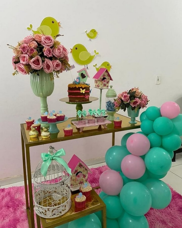 18 decoração chá de bebê de passarinho @mariafesteirasrn