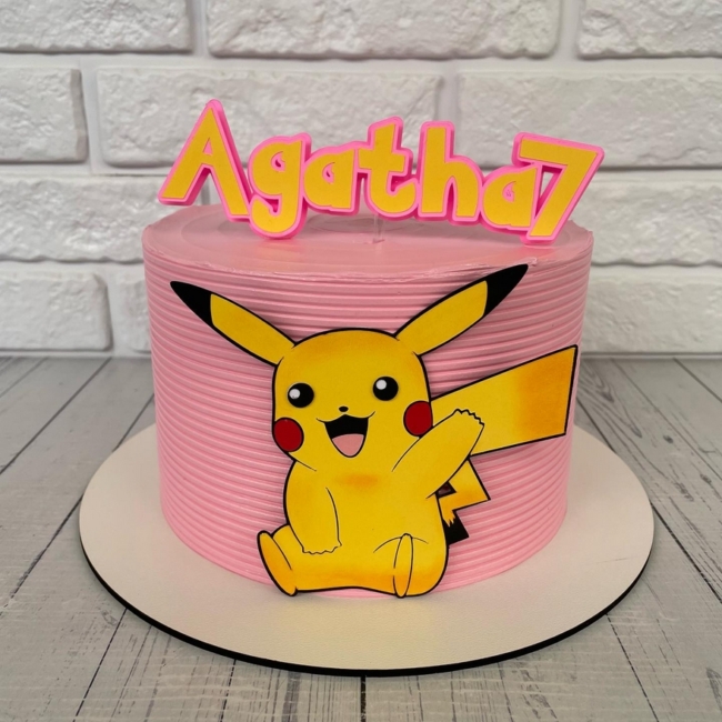 19 bolo Pikachu rosa @pepitascakee