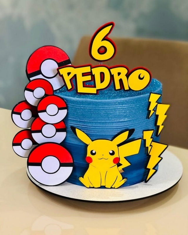 28 bolo Pikachu azul @deliciasdalolo 25