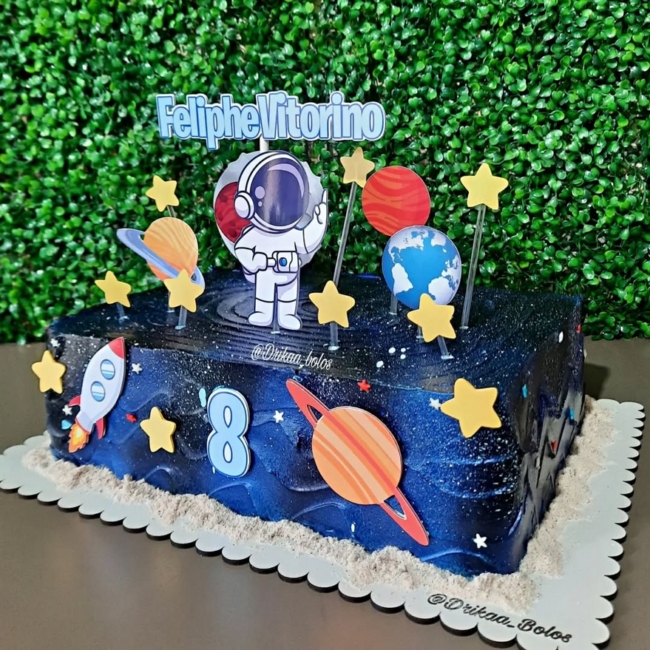 34 bolo galáxia retangular @drikaa bolos