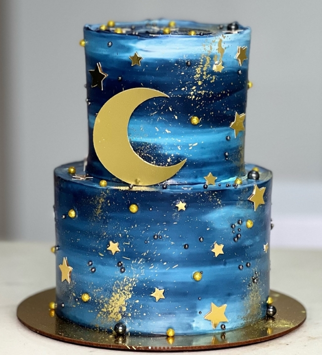 6 bolo galáxia 2 andares @micaconfeitaria