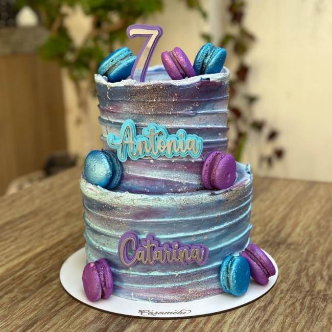 8 bolo galáxia 2 andares @ caramelu