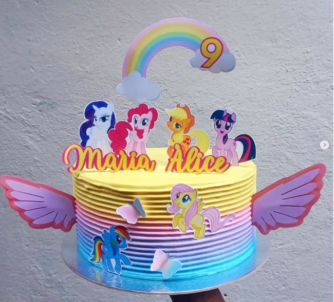21 bolo My Little Pony @diellycake