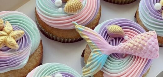 21 cupcake de sereia @chefpoojarai