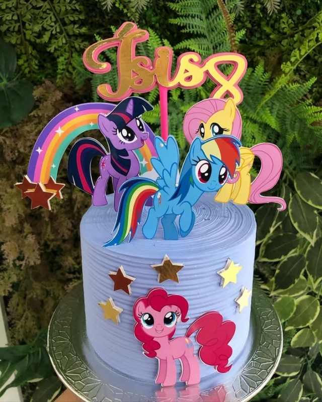 23 bolo My Little Pony com toppers @docesaborrjp