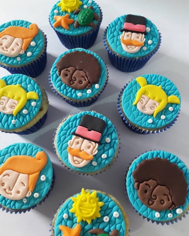 35 cupcake Mundo Bita fundo do mar @ju doces personalizados