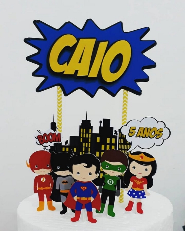 10 topo de bolo Liga da Justiça cute @queseja lindo