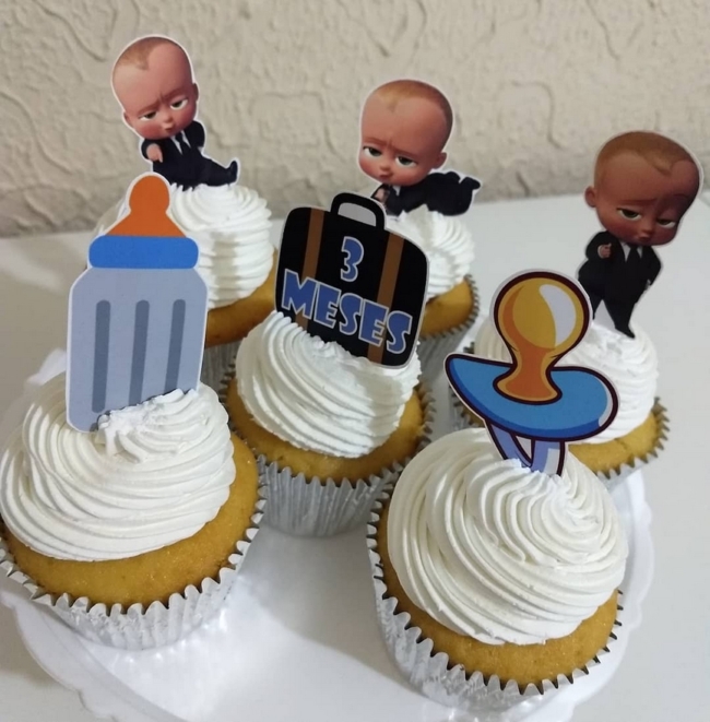 16 cupcake Poderoso Chefinho mesversário @dliciasconfeitaria