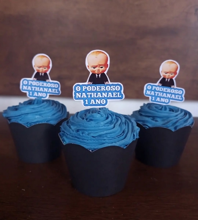17 cupcake Poderoso Chefinho personalizado @doce encanto pe