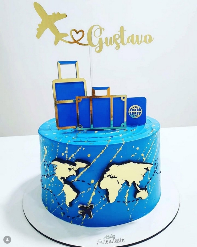 2 topo de bolo de viagem @memorizepersonalizados