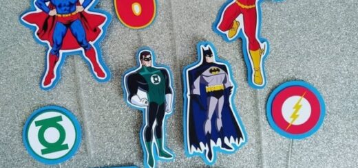 23 topo de bolo Liga da Justiça @papelencantado piuma