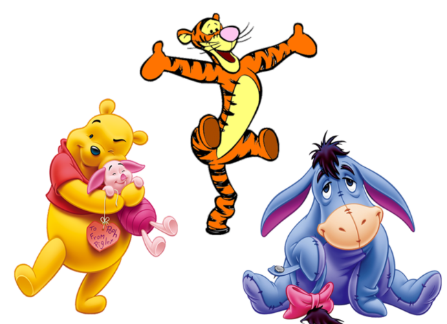 27 topo de bolo Ursinho Pooh para imprimir grátis