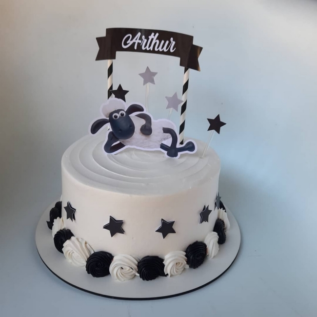 3 topo de bolo de ovelhinha @docesmarianeves