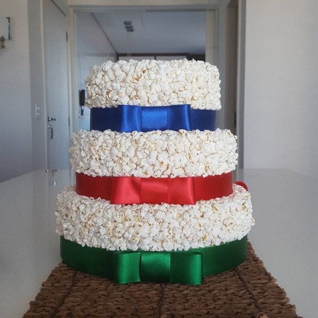 22 bolo fake de pipoca @malu minidecor