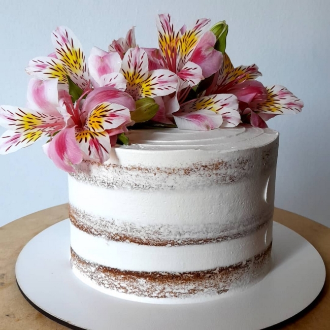 27 topo de bolo de flores naturais @amorpordoces