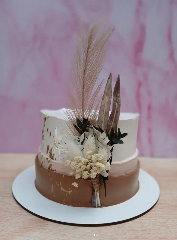 30 topo de bolo de flores secas @rosecakes38