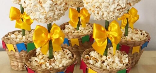 31 enfeite de pipoca para festa junina @queroumadica