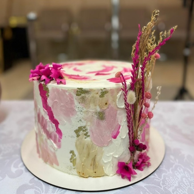 31 topo de bolo de flores secas @delicias reino