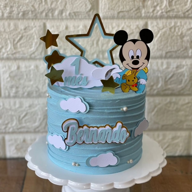 1 topo de bolo Mickey baby @jubasmimos