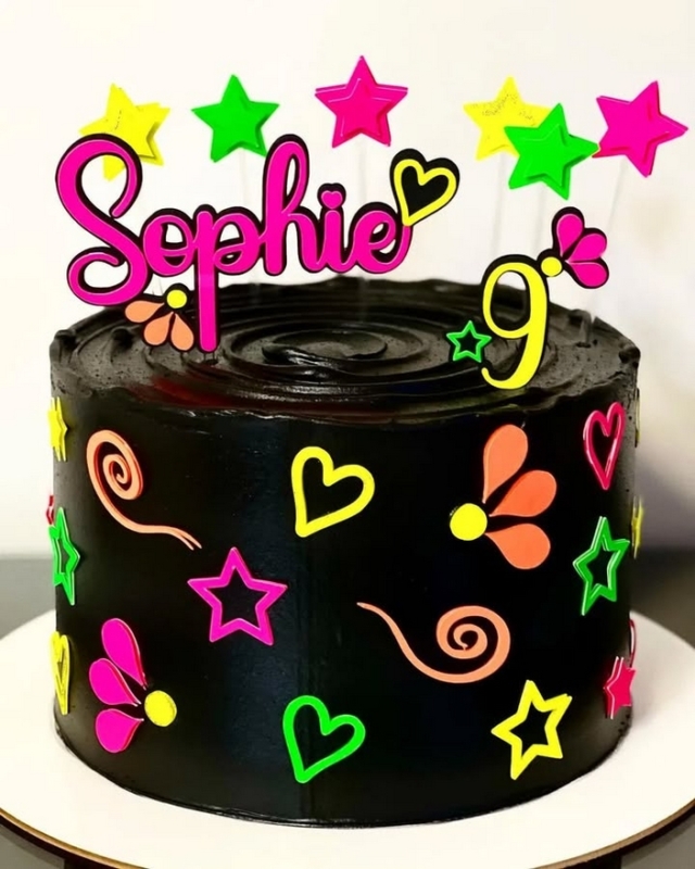1 topo de bolo neon feminino @estudiochartika