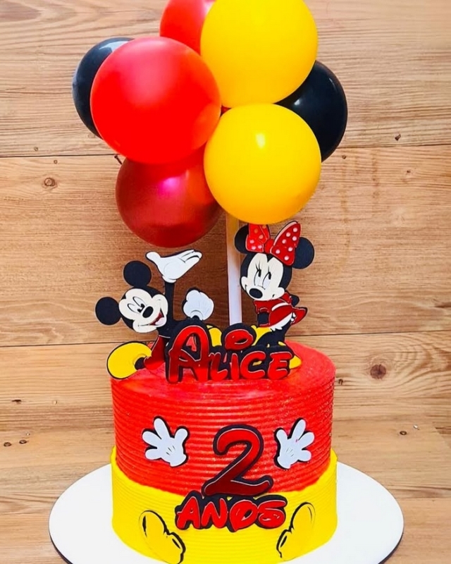 10 topo de bolo Mickey e Minnie @2b espaco criativo