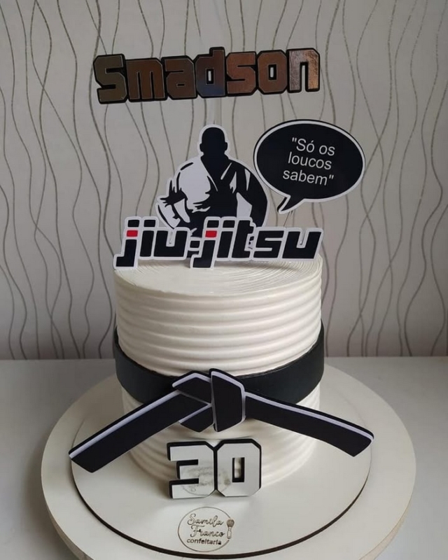 10 topo de bolo jiu jitsu personalizado @chuvadepaper