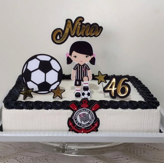 11 topo de bolo Corinthians feminino @toposdebolobycriissousa