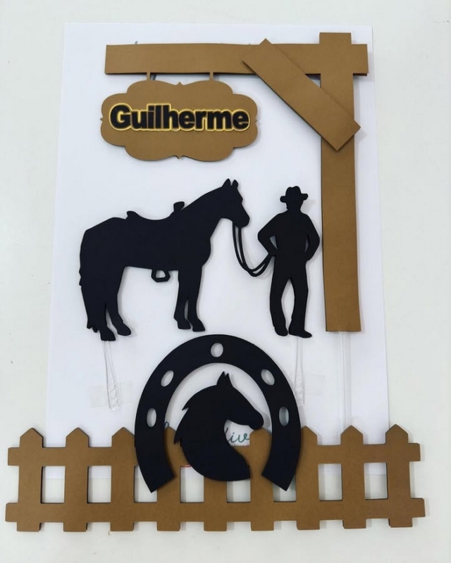 11 topo de bolo masculino country @lais papelariapersonalizada