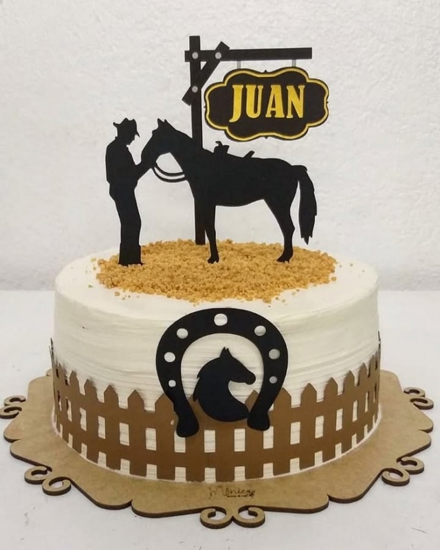 12 topo de bolo masculino country @estudio08