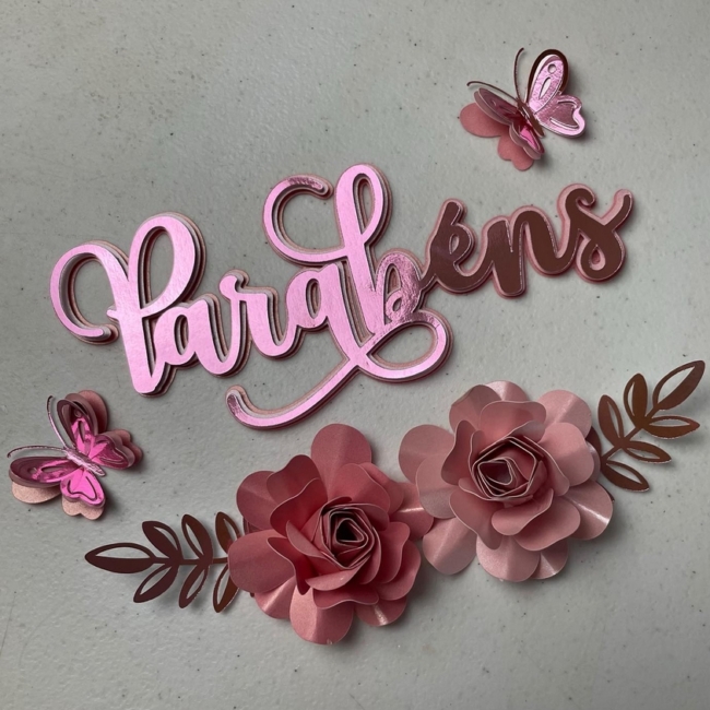 13 topo de bolo Parabéns feminino @detalhesdacah