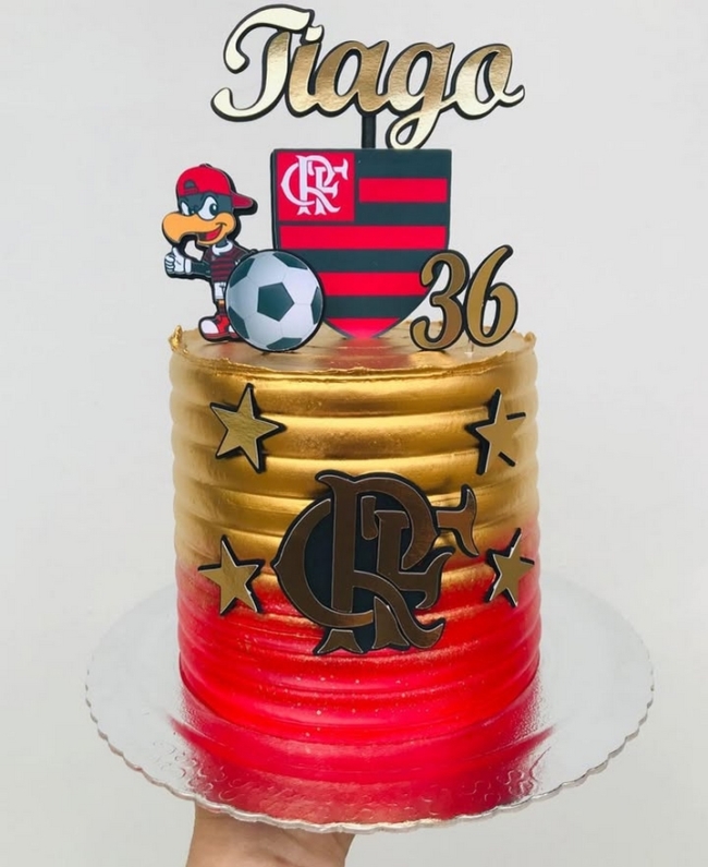13 topo de bolo do Flamengo @arte personalizadas