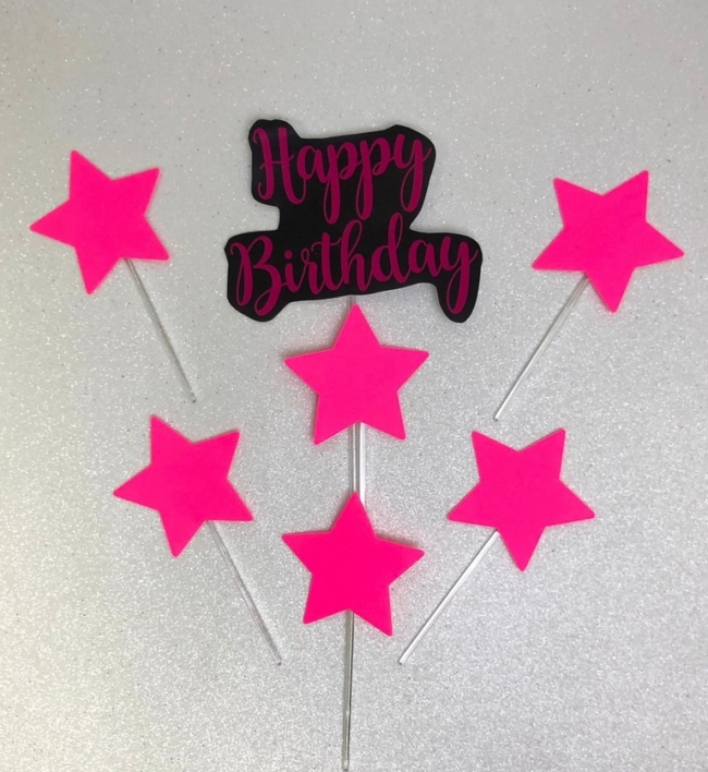 13 topo de bolo neon simples @newfesta