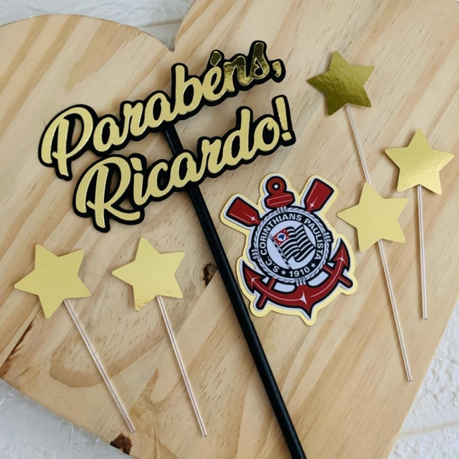 14 topo de bolo Corinthians @galeria das lembrancinhas