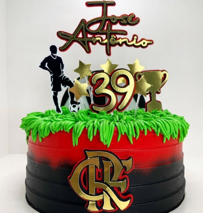 15 topo de bolo do Flamengo masculino @ateliemichelleoliveira