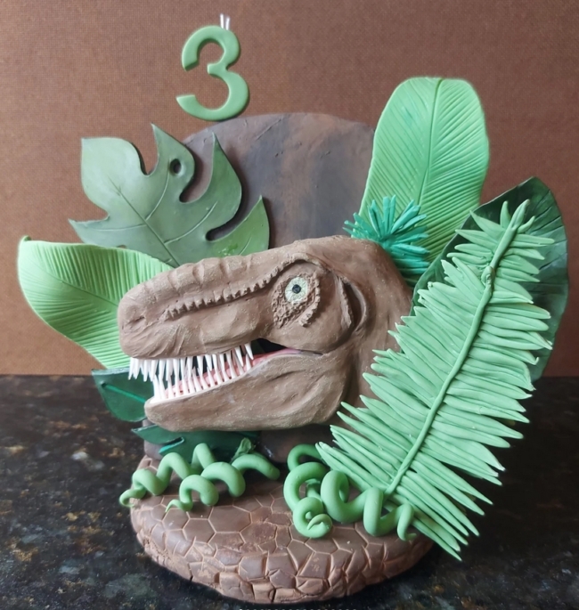 16 topo de bolo Jurassic Park @fla artebiscuit