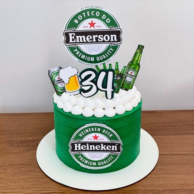 16 topo de bolo boteco Heineken @deliciarte vg