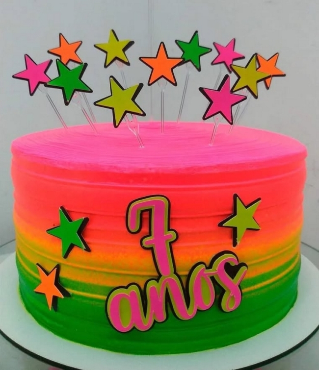 16 topo de bolo neon simples @artesempapel eliane