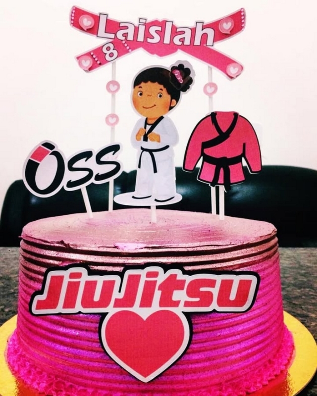 17 topo de bolo jiu jitsu feminino @juliemdomingos