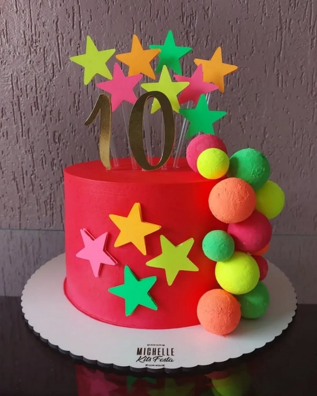 17 topo de bolo neon simples @monyquepersonalizados