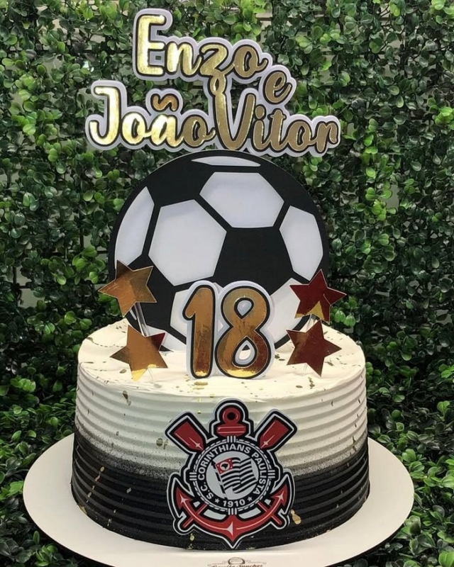 18 topo de bolo Corinthians masculino @greisykelli