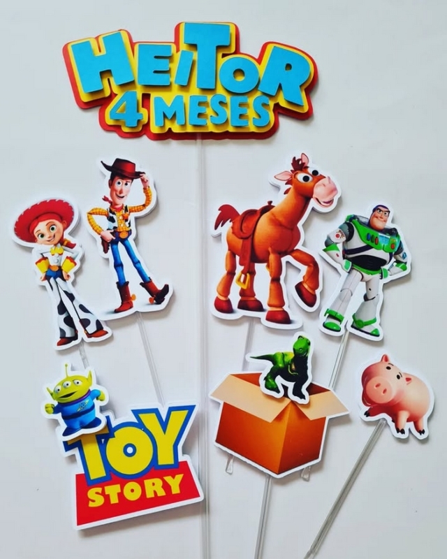 18 topo de bolo Toy Story personalizado @papeldapati