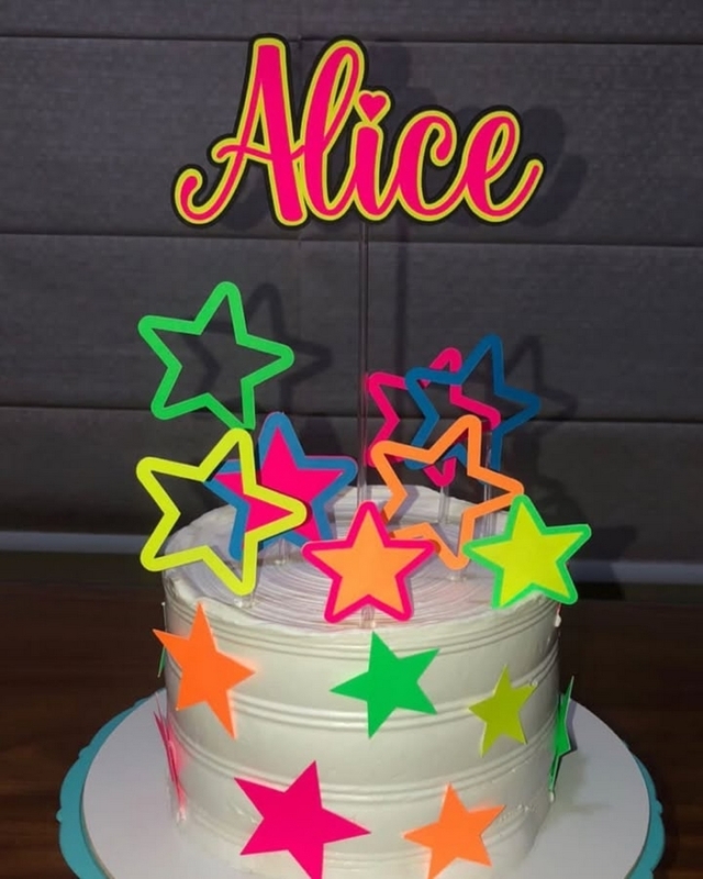2 topo de bolo neon feminino @decorandopapel personalizados