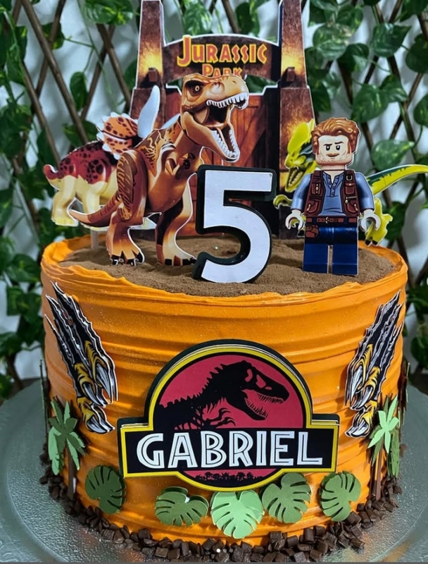 20 topo de bolo Jurassic Park Lego @gostosurasdathay