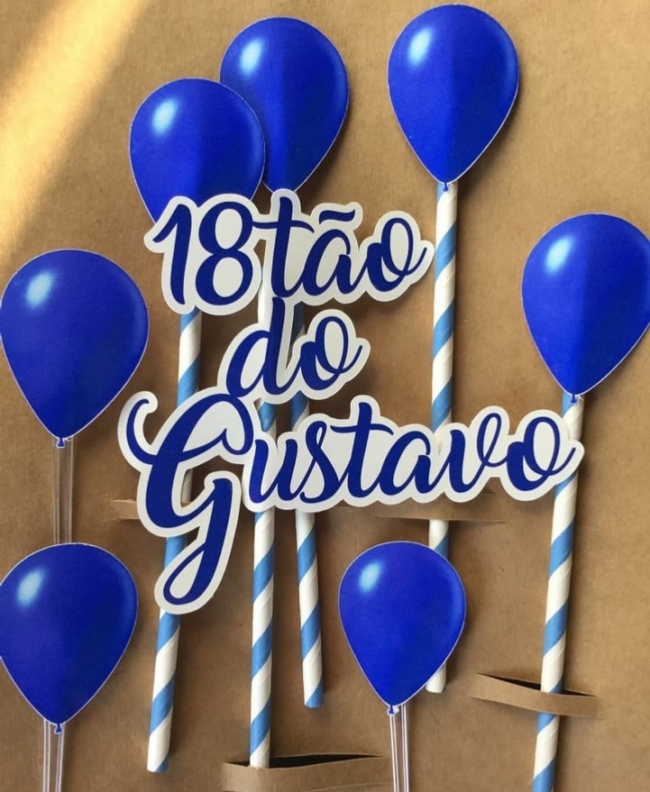 20 topo de bolo masculino 18 anos @alice artesemimos