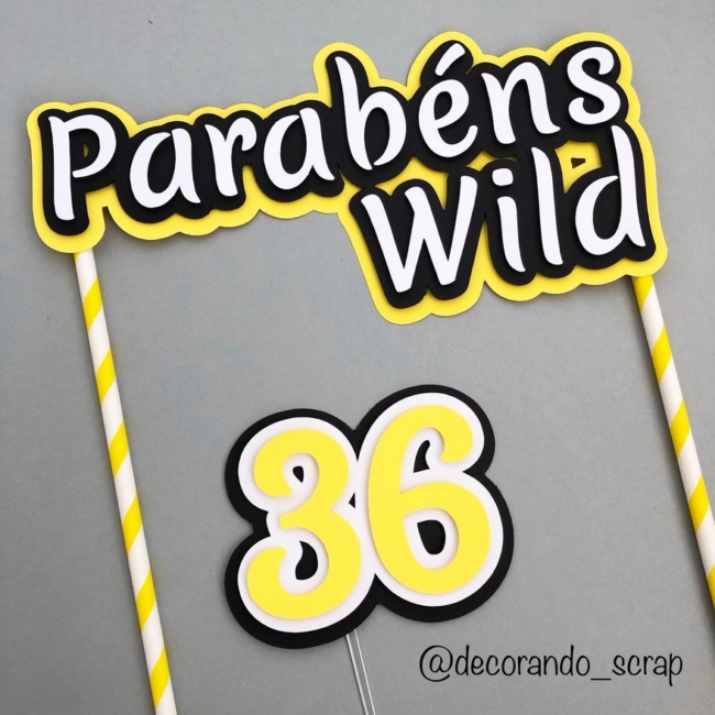 21 topo de bolo Parabéns masculino @decorando personalizados
