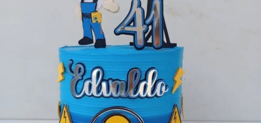 21 topo de bolo eletricista personalizado @kezia cakees