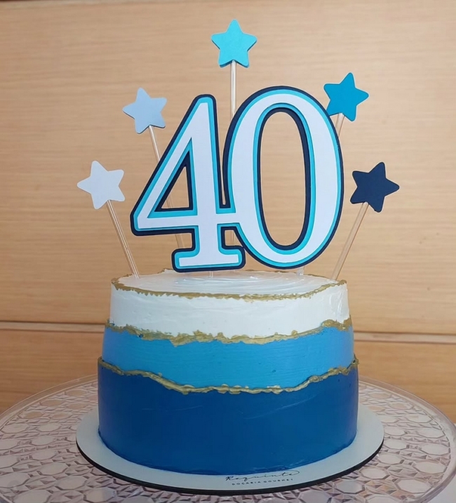 21 topo de bolo masculino 40 anos @vivalefestin