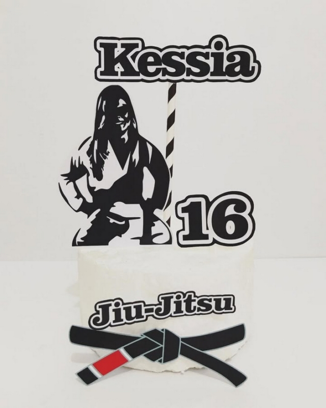 22 topo de bolo jiu jitsu infantil @priscilapapelpersonalizado