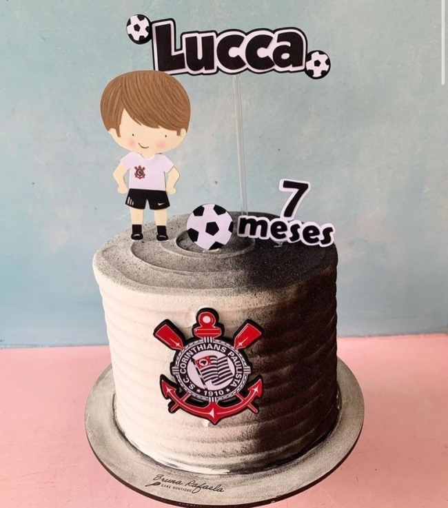 23 topo de bolo Corinthians mesversário @irmasfesteiras sp