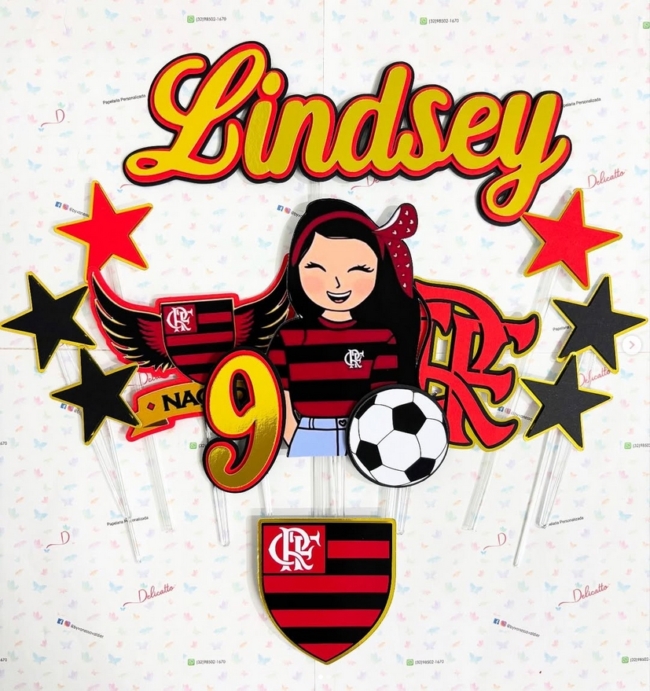 23 topo de bolo do Flamengo feminino @byvanessavaldier